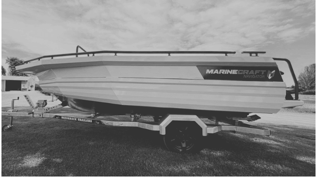 Navigator on Razorback Trailer